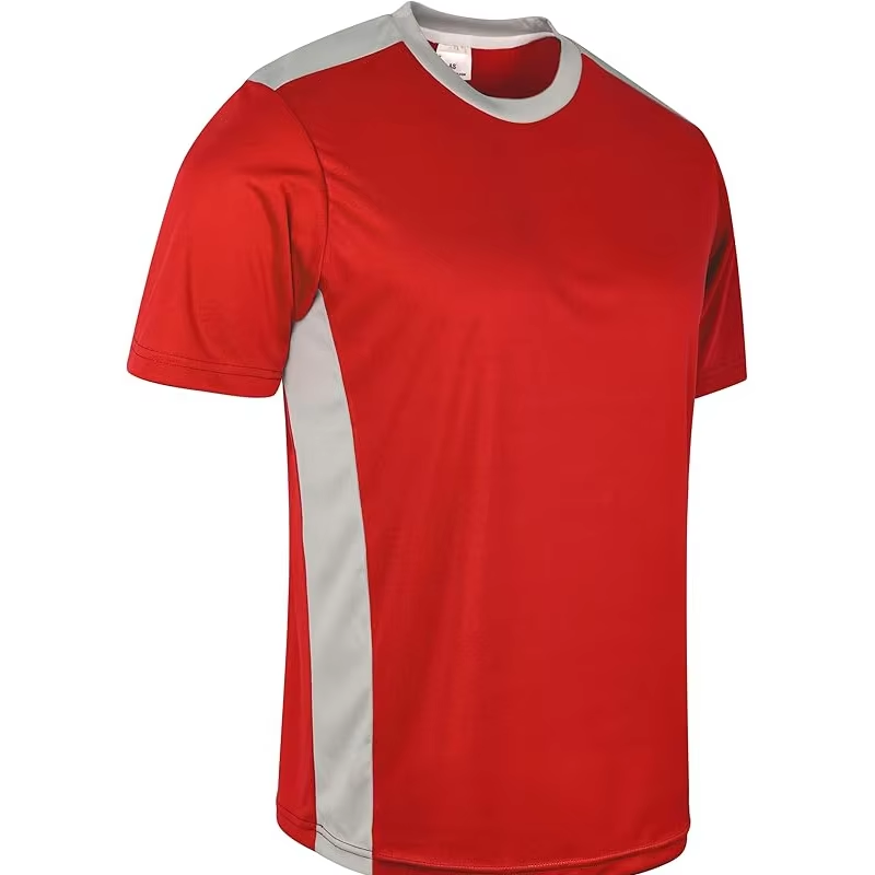 Plus Size Loose-Fit Solid-Color Soccer Jersey