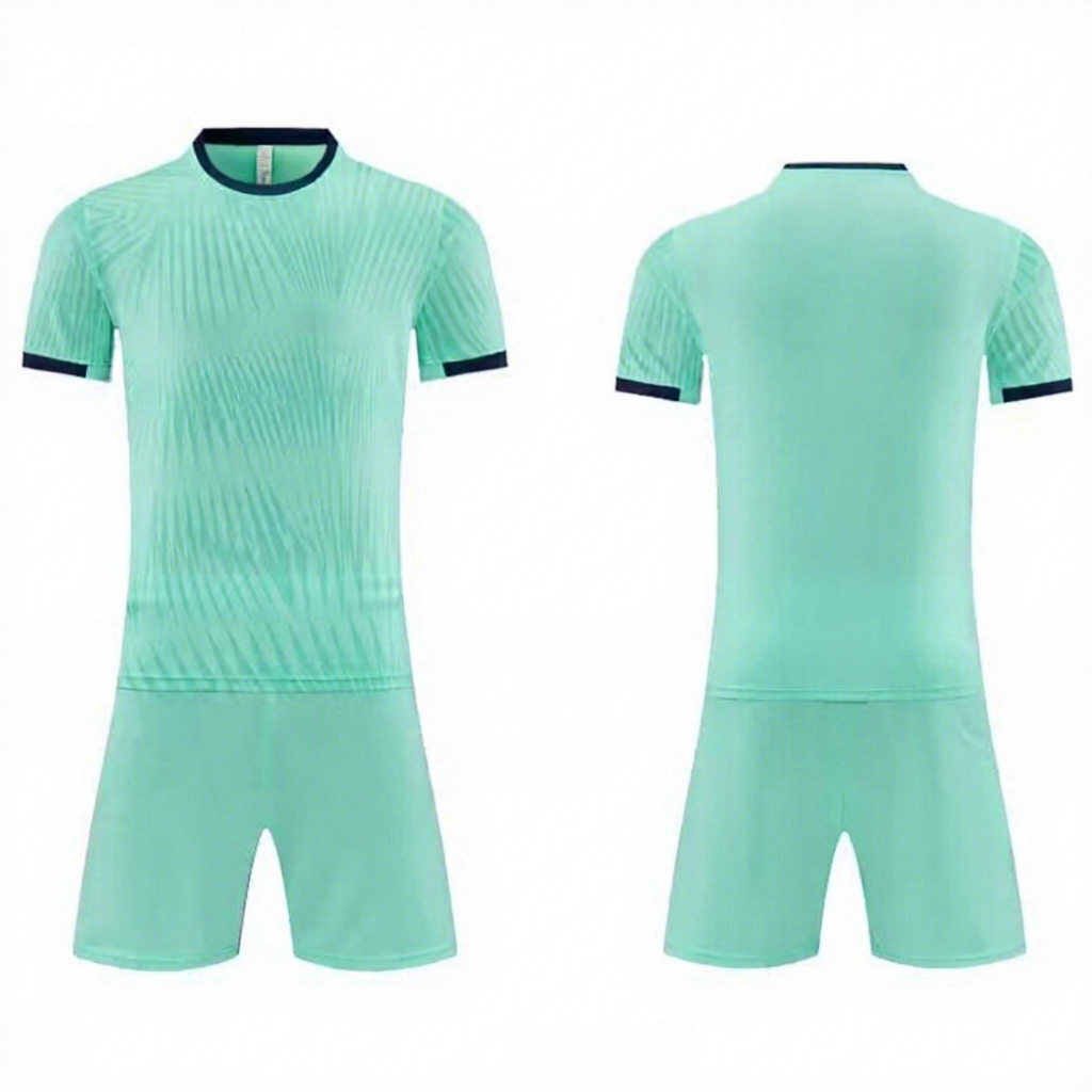 Unisex Printed Striped Fabric Quick Dry Breathable Soccer Jersey
