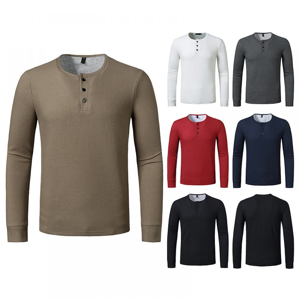 Men's Long-Sleeved Bottoming T-Shirt