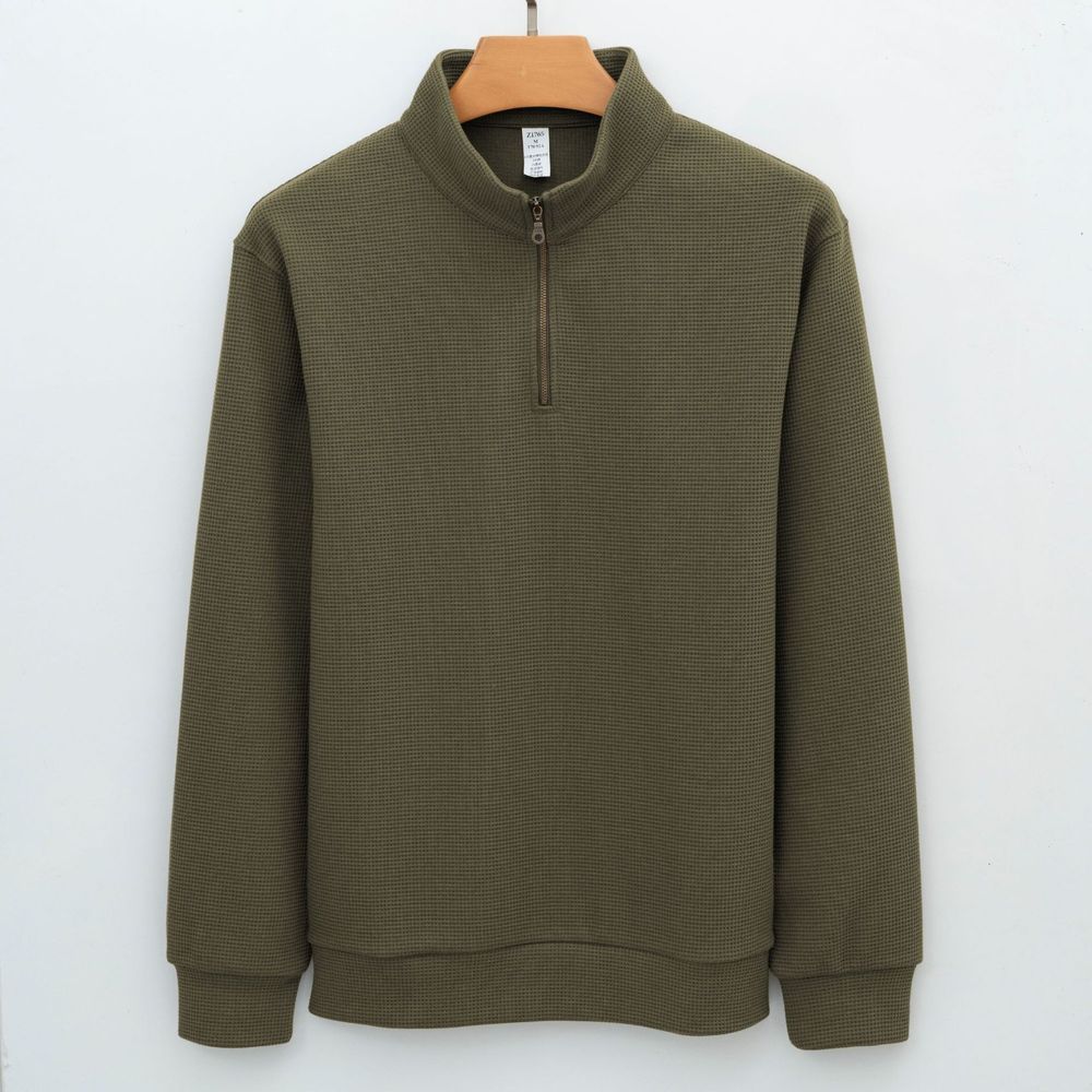 Men's Half-zip Loose Long-sleeved Casual Hoodie