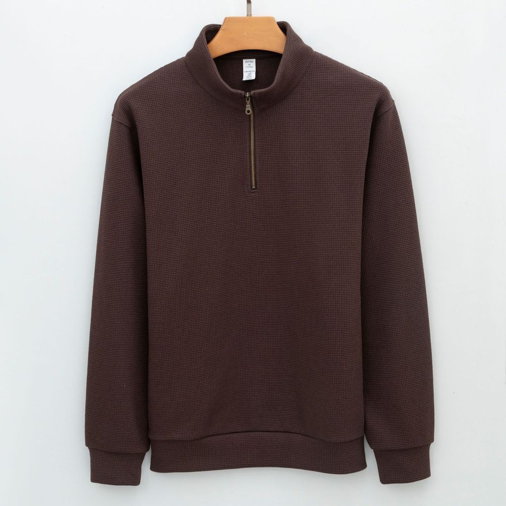 Men's Half-zip Loose Long-sleeved Casual Hoodie